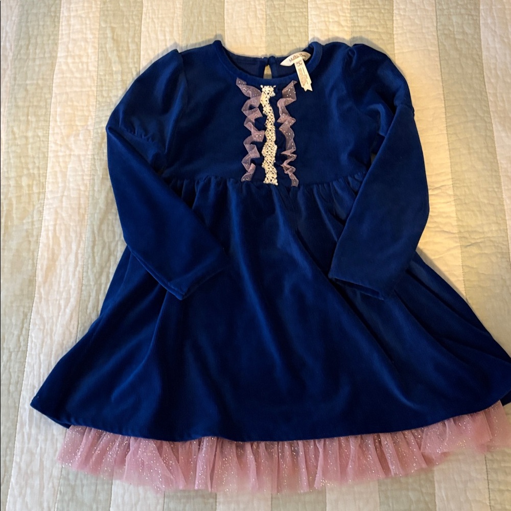 Matilda Jane Heart to Heart ribbed velour Dress